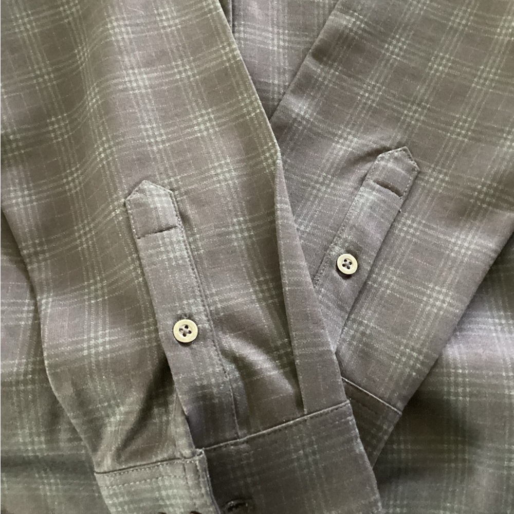 Men's Plaid Shirt - Gray